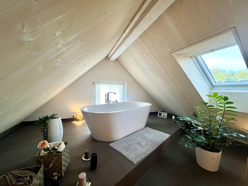 High-quality and modern with a view of the green