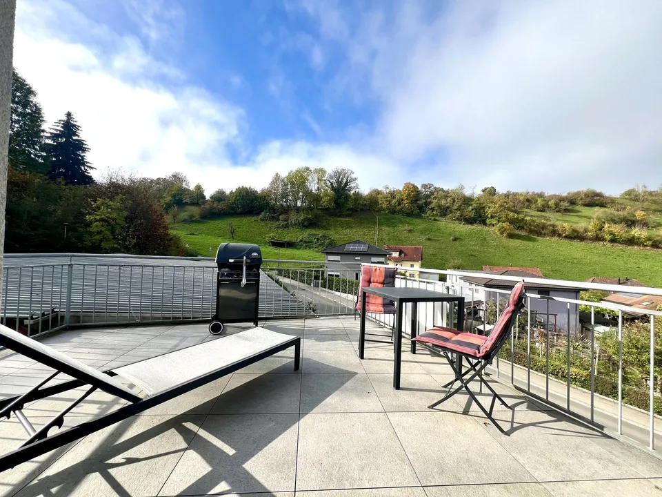High-quality and modern with a view of the green