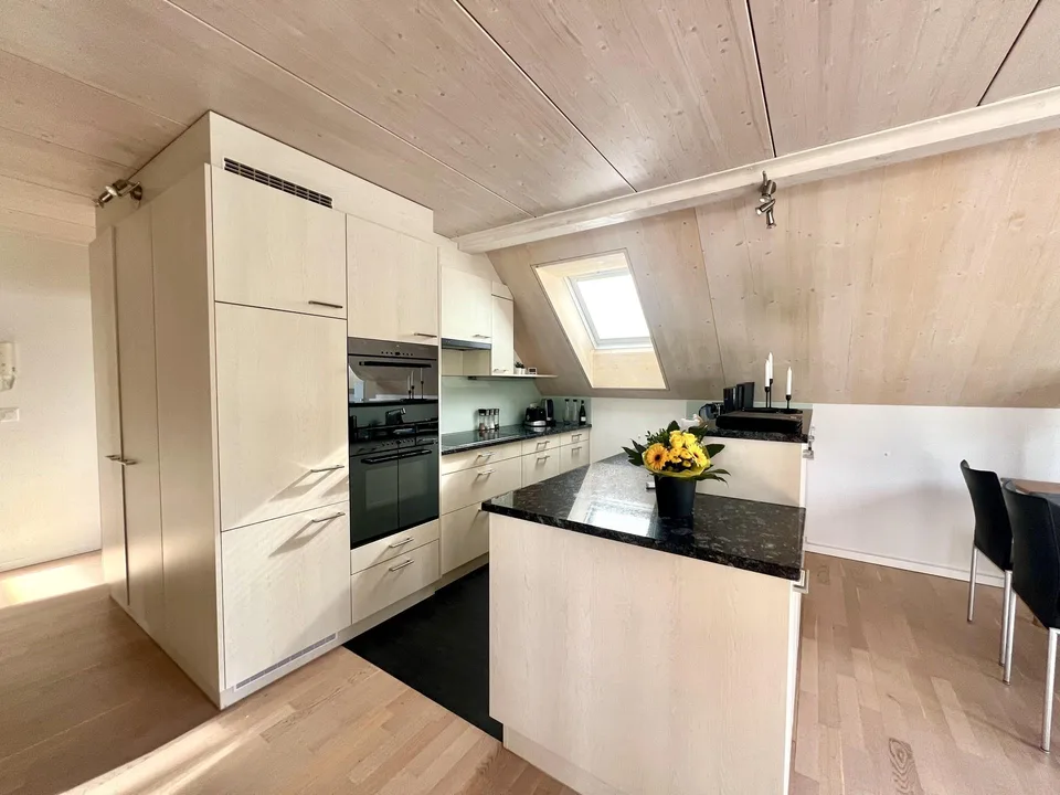 High-quality and modern with a view of the green