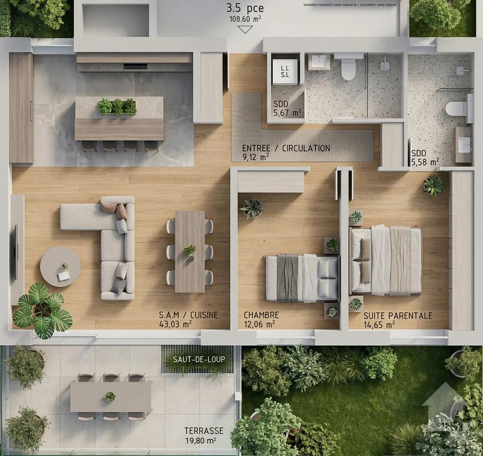 Appartamento 3.5 locali - Lot B1 - Les Jardins de Plan-Conthey
