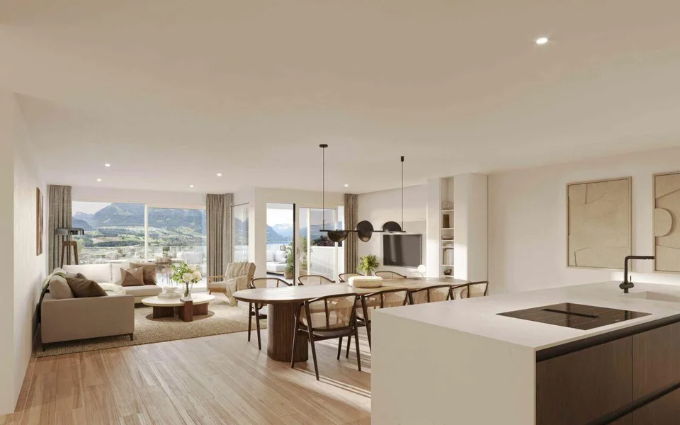 Neubau Terrassenwohnungen mit See- und Bergsicht