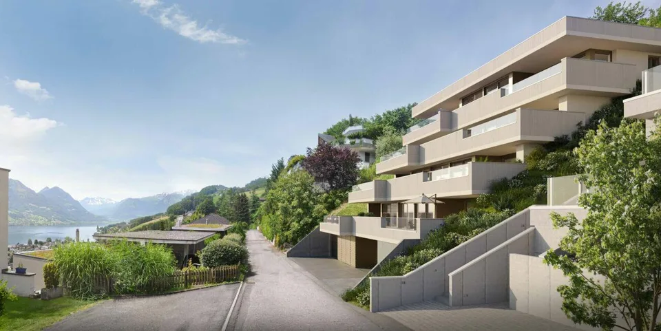 Neubau Terrassenwohnungen mit See- und Bergsicht