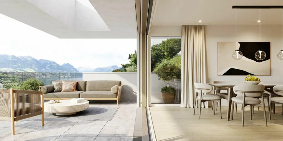 Neubau Terrassenwohnungen mit See- und Bergsicht
