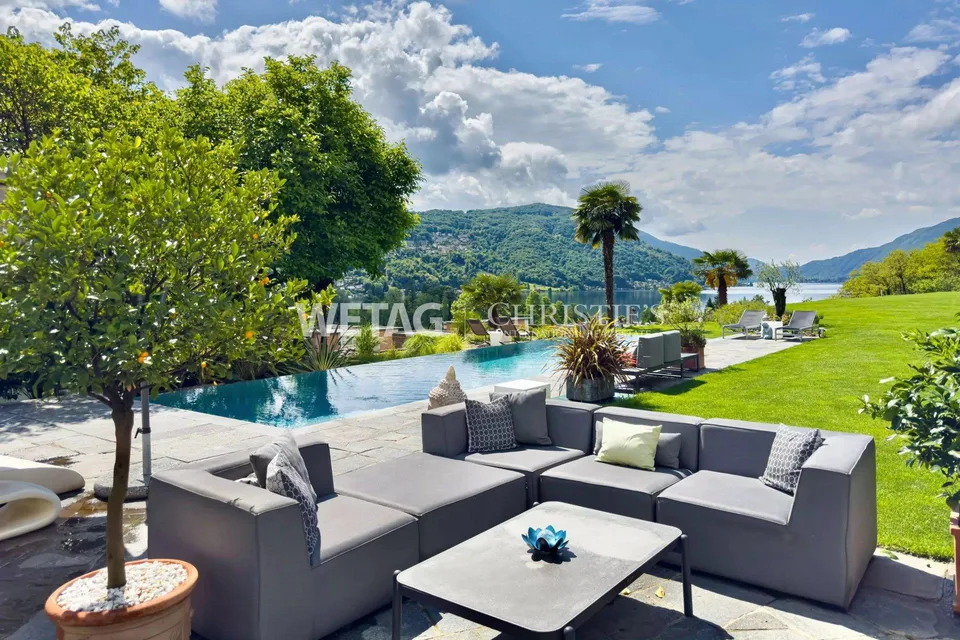 Lugano-Agno: Elegante Villa mit Panorama-Infinity-Pool, Sauna & weitem Blick auf den Luganersee zu verkaufen – Foto 6 von 13