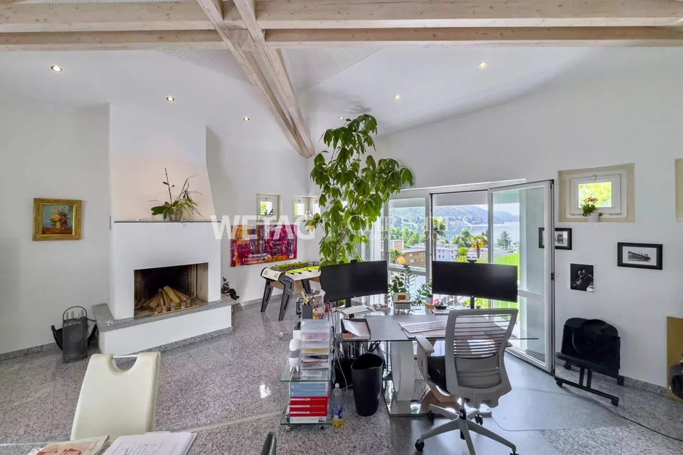 Lugano-Agno: Elegante Villa mit Panorama-Infinity-Pool, Sauna & weitem Blick auf den Luganersee zu verkaufen – Foto 12 von 13