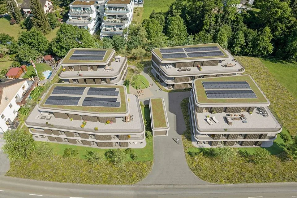 Modernes Wohnen in grüner Umgebung
