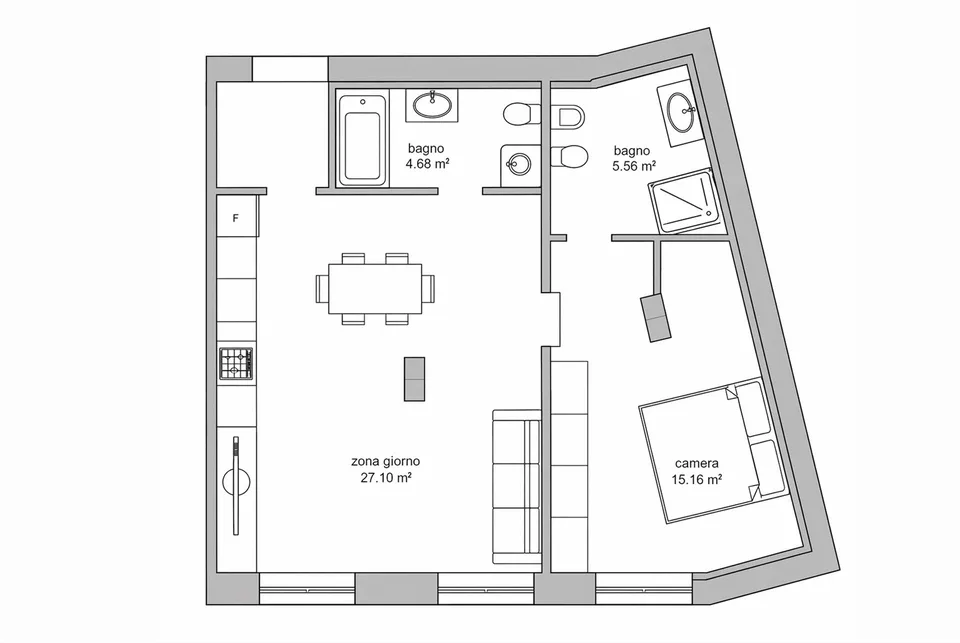 Renovierte 2.5-Zimmer-Wohnung im Zentrum von Lugano – Foto 10 von 10