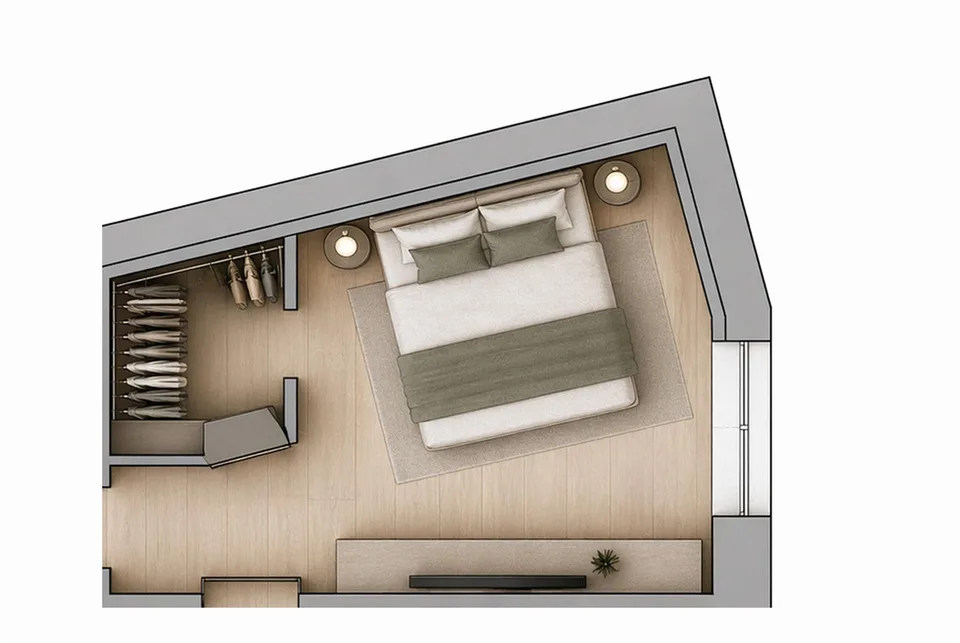 Renovierte 2.5-Zimmer-Wohnung im Zentrum von Lugano – Foto 9 von 10
