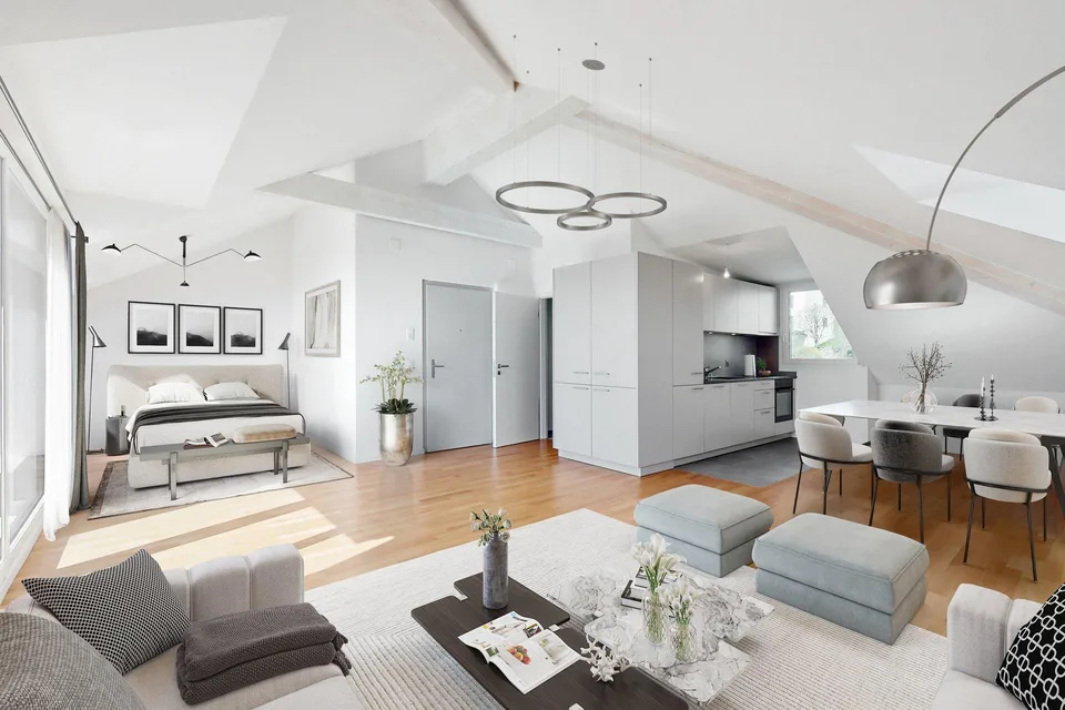 Superbe loft sous les combles