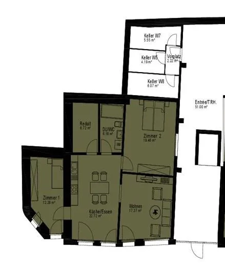 Parterrewohnung mit Gartenanteil – foto 7 di 8