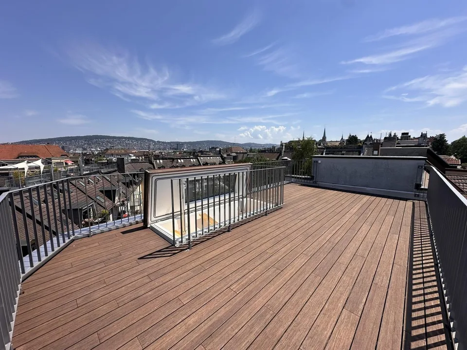 Hallo Kreis 3, hallo exklusive Dachterrasse