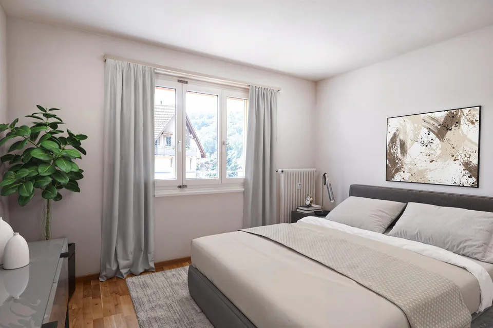 Appartamento da sogno di 3 locali in una posizione privilegiata con balcone affacciato sul verde