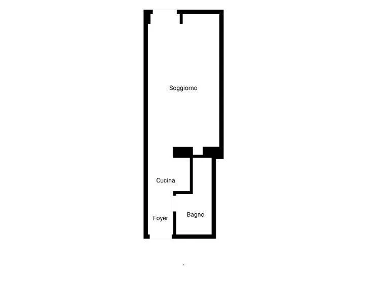 Appartement mit 1.5 Zimmern in Paradiso