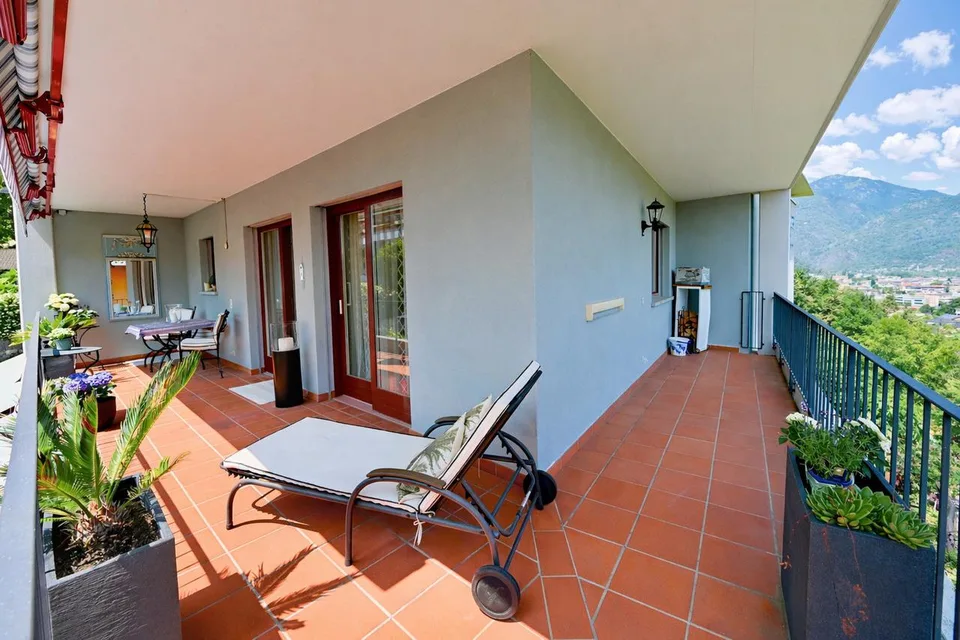 Casa vacanza ad Ascona con terrazza panoramica, vicino al centro città