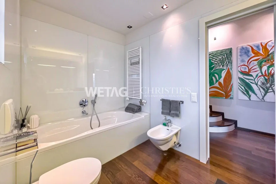 Lugano-Aldesago: modernes Penthouse mit herrlichem Seeblick, Dachterrasse zu verkaufen, auch als Zweitwohnsitz möglich – Foto 9 von 13