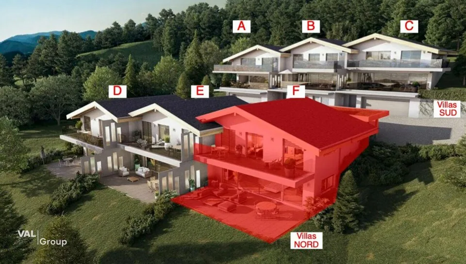 Villa contemporaine avec vue panoramique sur la plaine du Rhône