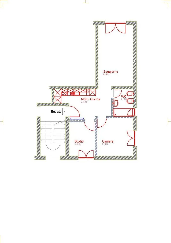 Moderno 2.5 locali con studio, cantina e posto auto esterno – Foto 8 von 8
