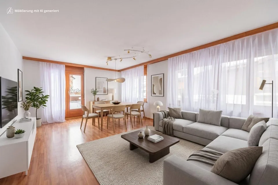 Living with Mountain Panorama - 4.5-Room Apartment with Unique Terrace