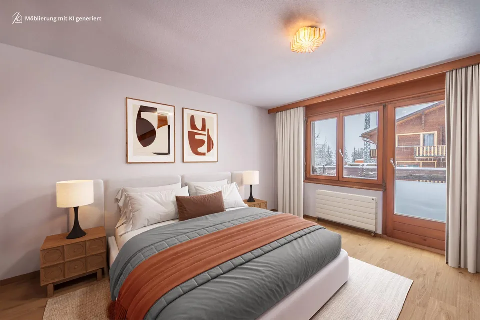 Living with Mountain Panorama - 4.5-Room Apartment with Unique Terrace