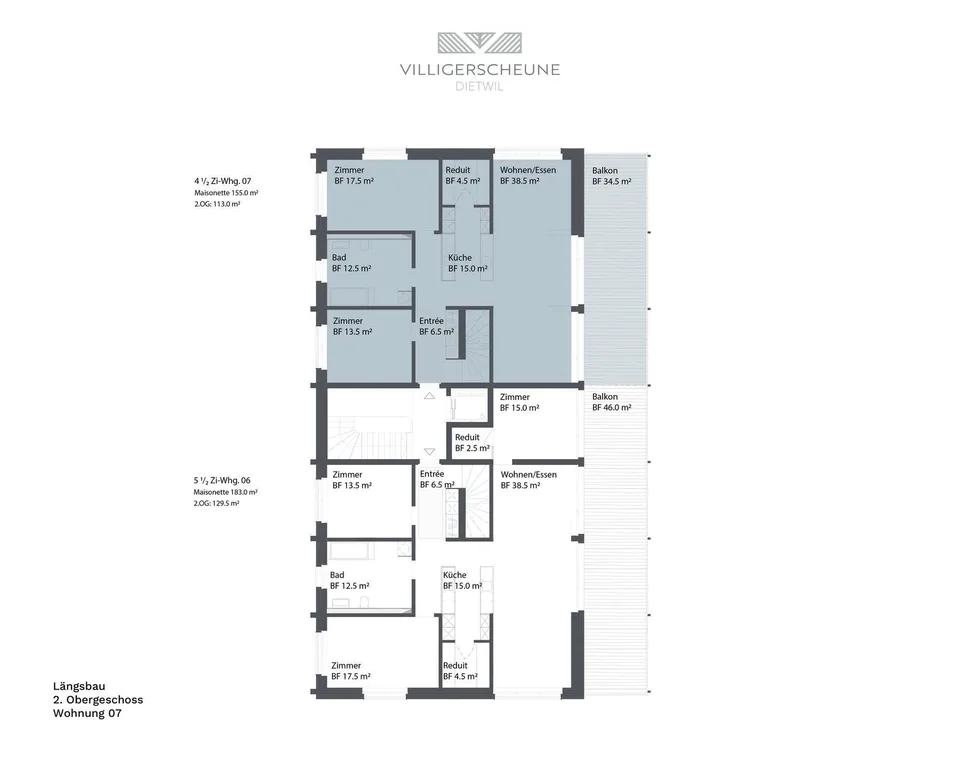 "Villigerscheune" appartement-maisonnette en attique de 4,5 pièces – photo 8 sur 10