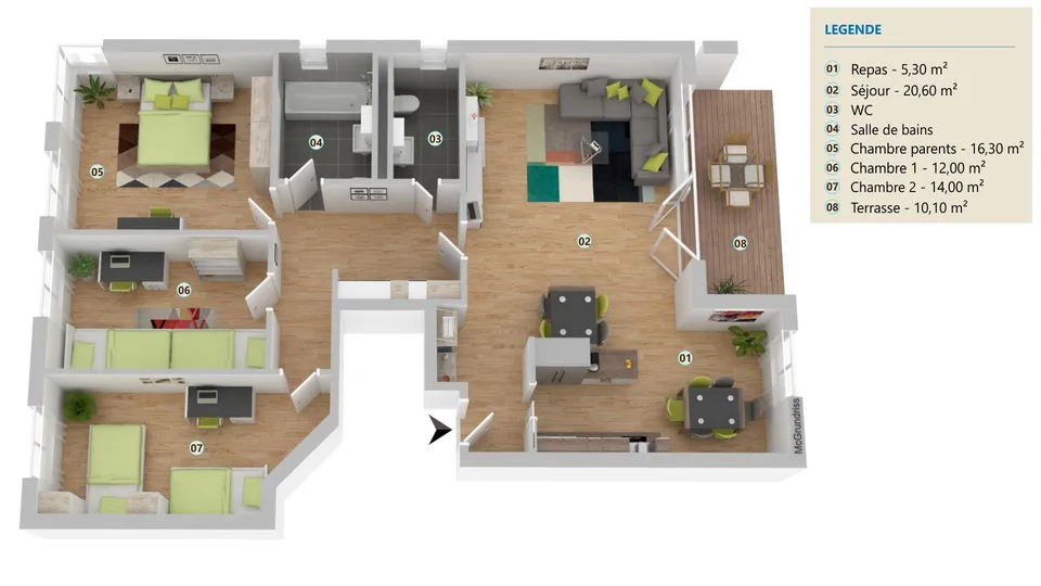 4.5 Zimmer Wohnung in Saignelégier | UrbanHome