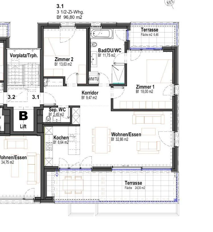 Wunderschöne, moderne Wohnung in Männedorf – Foto 7 von 7