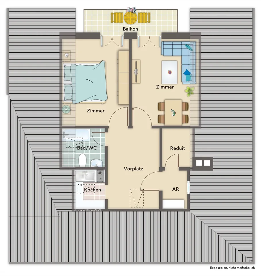 Wohnhaus mit zwei Wohnungen in Münchenwiler... – Foto 14 von 14