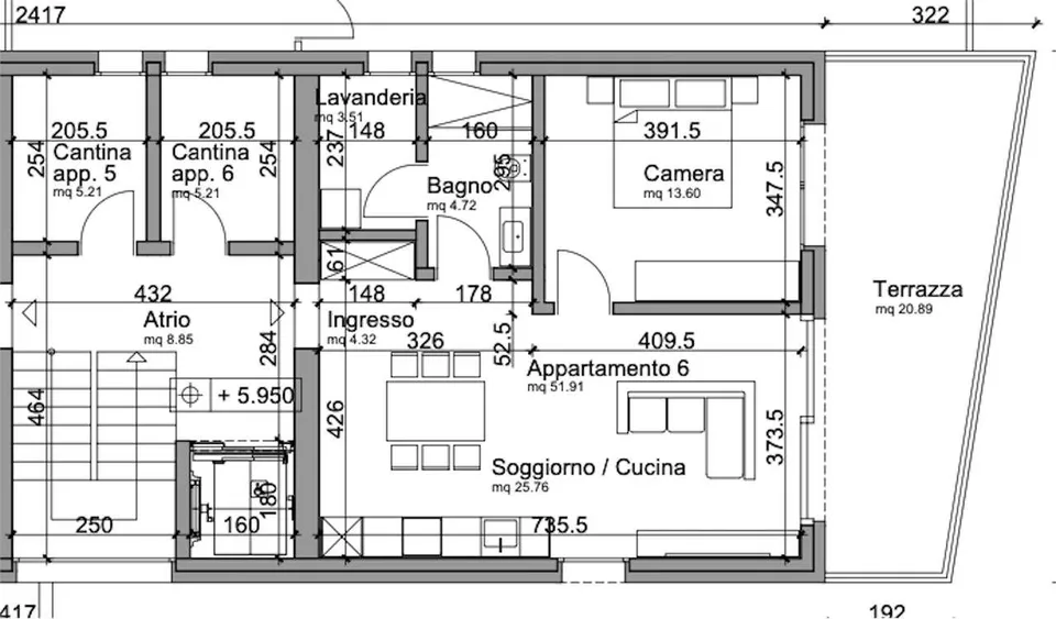 LOCARNO - geräumiges 2.5-Zimmer-Wohnung mit großer Terrasse – Foto 6 von 6