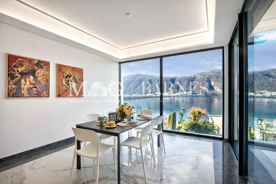 Bissone: Appartamento 3.5 locali con vista lago e terrazzo