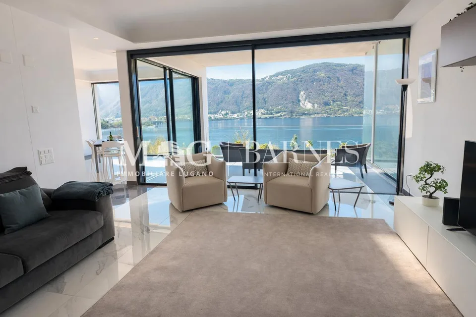 Bissone: Appartamento 3.5 locali con vista lago e terrazzo – Foto 14 von 15