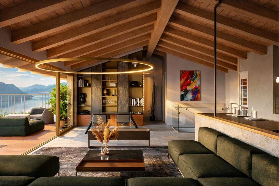 Esclusiva Residenza Fronte Lago con Terrazza Panoramica e Vista Mozzaf