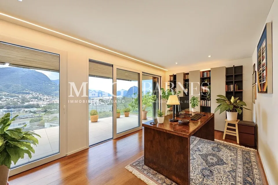 Lugano, Canobbio: Attico 4.5 loc. moderno vista lago e grande terrazza – photo 12 sur 17