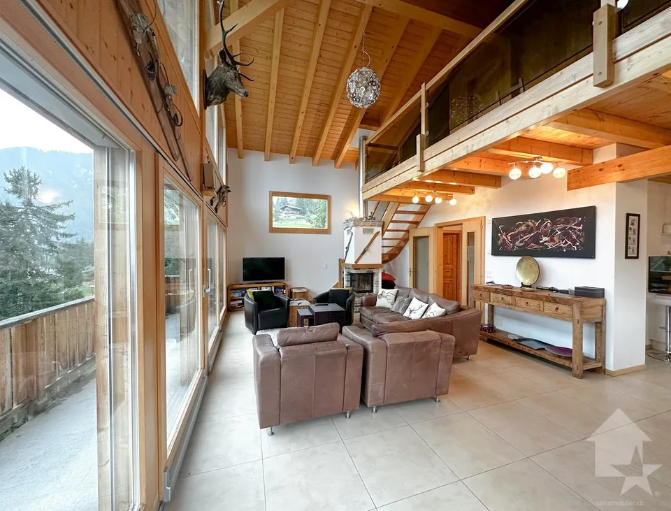 Magnifique chalet de standing au coeur de la Tzoumaz