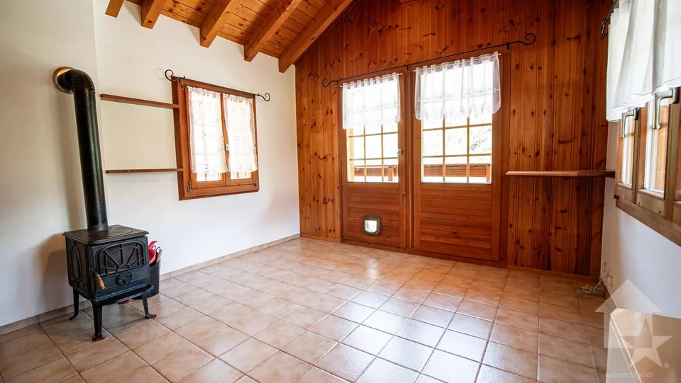 Adorabile chalet con vista splendida sul fondo valle