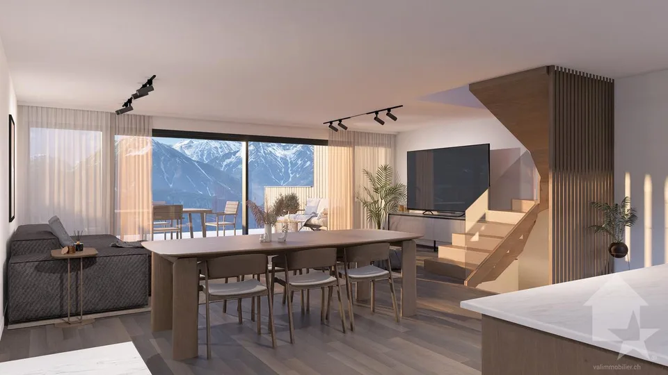 Villa magnifica adiacente di 4,5 locali nel comune di Vex