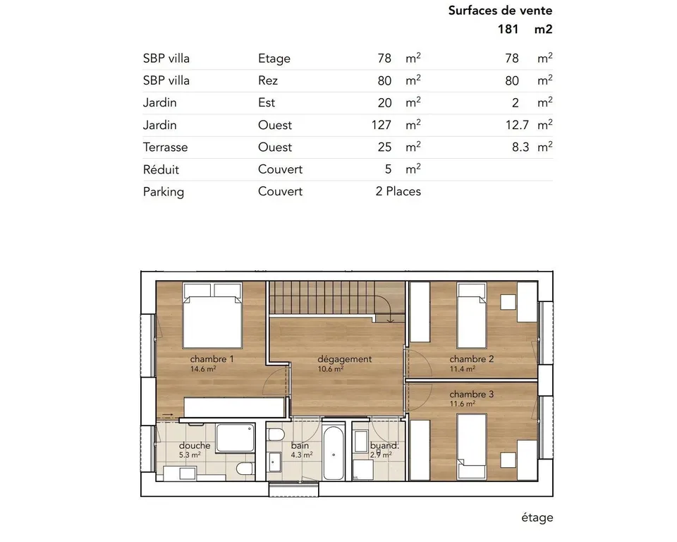 Villa mitoyenne d'exception au coeur de Saillon - 181 m² - 6 pièces – Foto 9 von 14