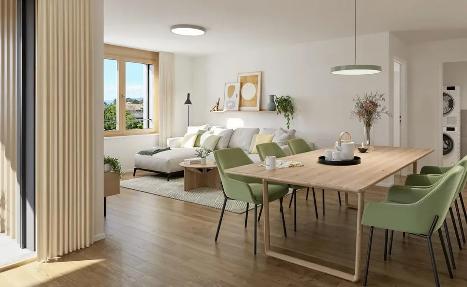 "Neue top 4½-Zimmer-Wohnungen - "Bachpromenade" - Courgevaux"