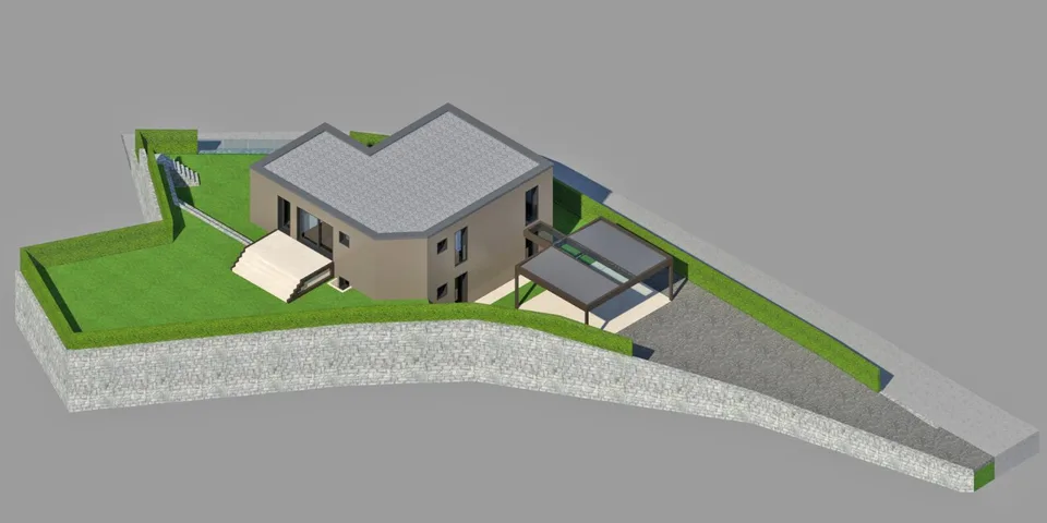 Villa 4,5 Lokale Neubau, Seeblick mit Pool, Dino-Sonvico