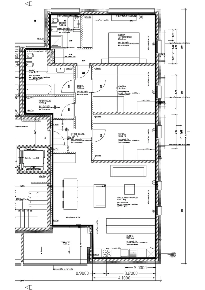 Appartamento 4 ½ locali, 2° e ultimo piano, zona residenziale – foto 14 di 17