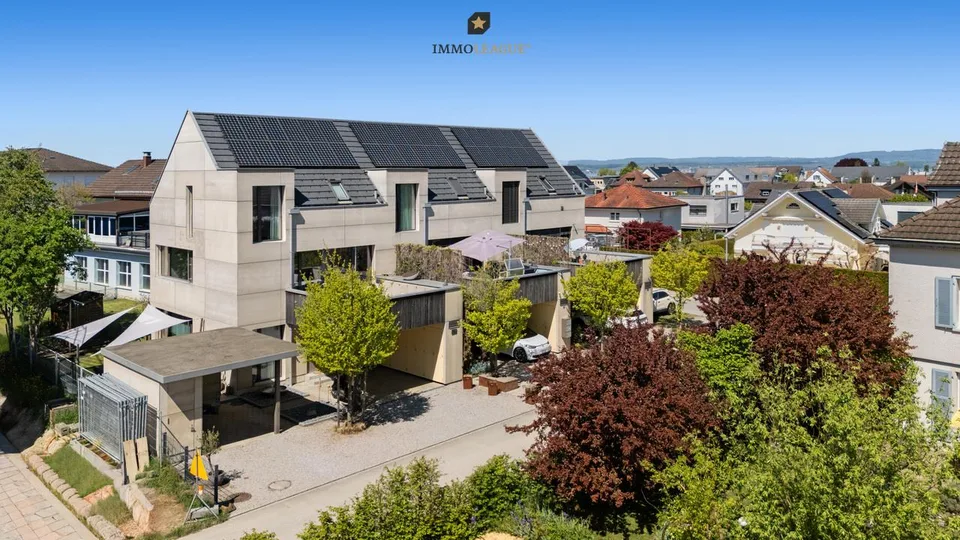 Raffinierte Architektur, ökologische Exzellenz – Wohngenuss mit Stil.
