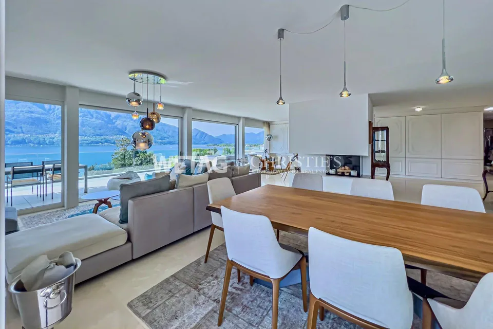 Minusio: Elegante lusso designer duplex penthouse in vendita sul Lago Maggiore con vista mozzafiato sul lago – foto 8 di 12