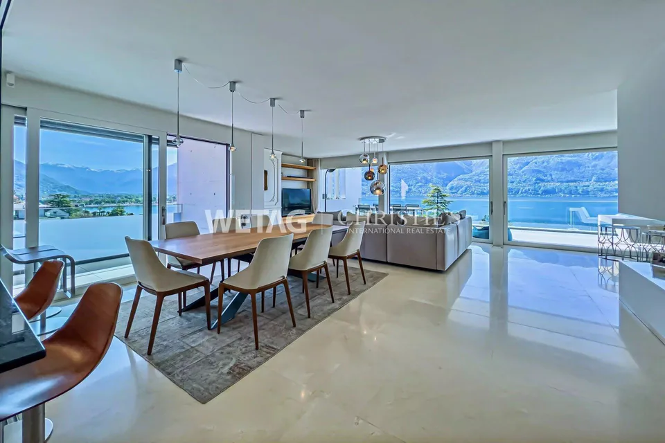 Minusio: Elegantes Luxus-Designer-Duplex-Penthouse zum Verkauf am L...