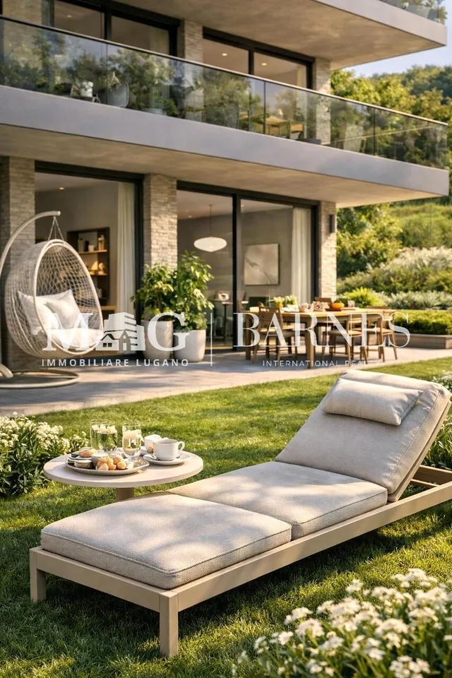 Lugano, Pregassona: Nuovo 3.5 locali con giardino privato