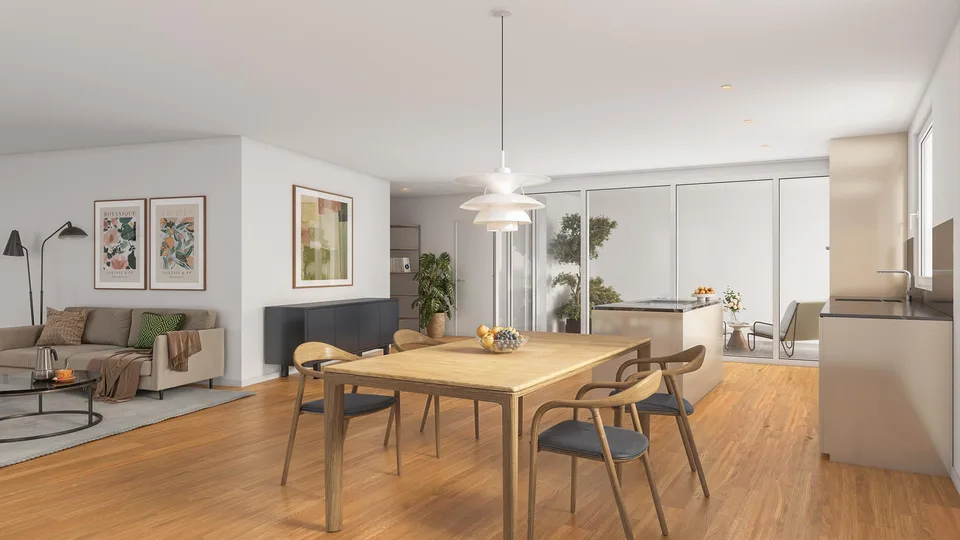 Appartement 3,5 pièces avec grand balcon