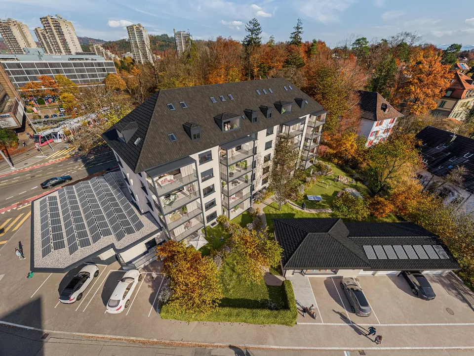 Neue Dachwohnung mit Blick auf den Gurten
