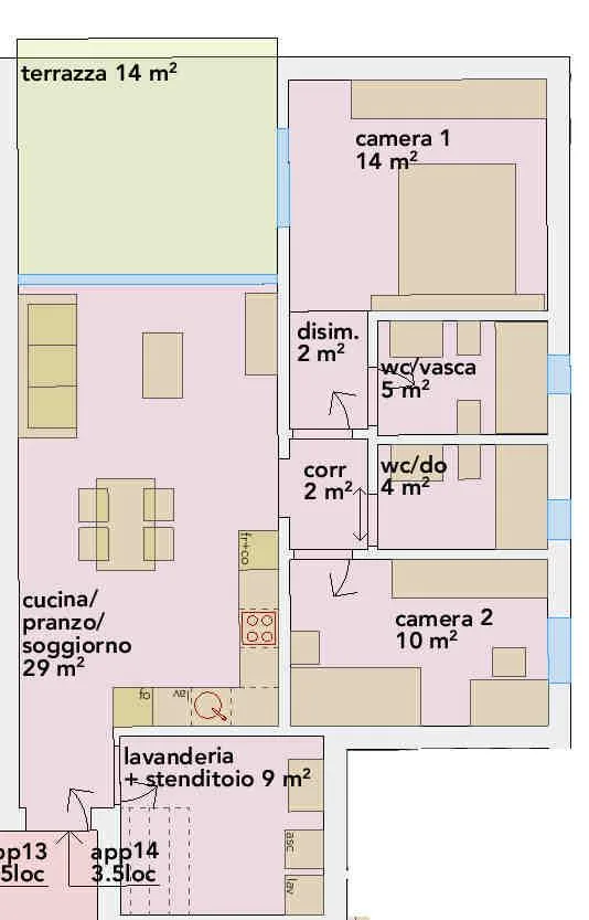 Neue Wohnung im letzten Stock mit sympathischer Terrasse – Foto 9 von 15