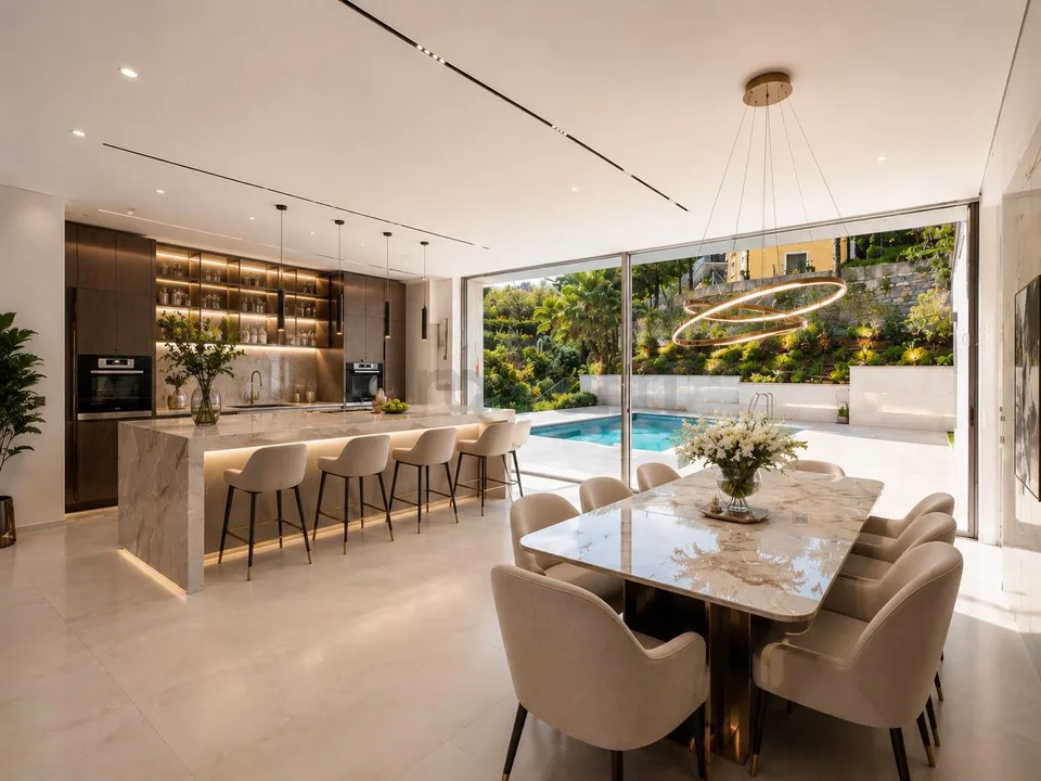 Modernes und exklusives 4.5-Zimmer-Dachgeschoss mit spektakulärer Seesicht, Garten und privatem Pool