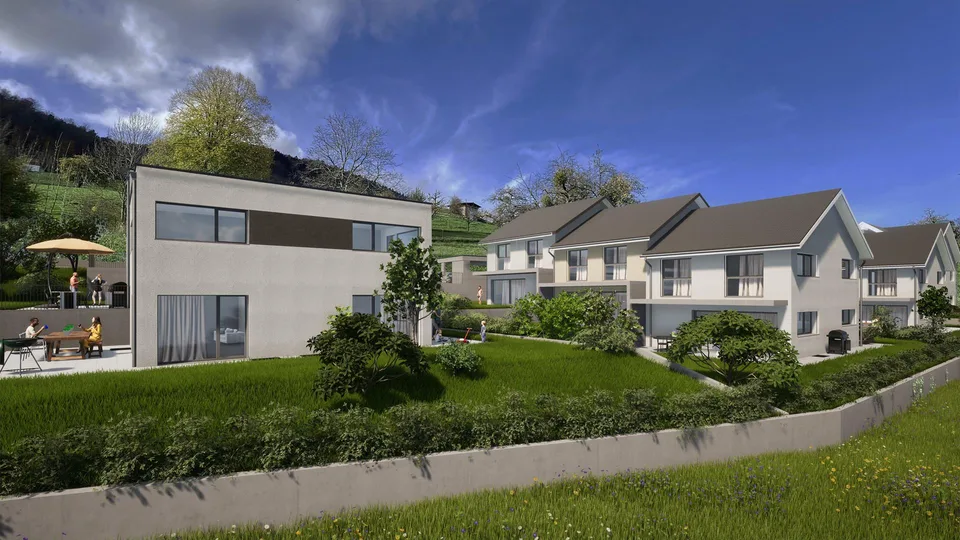 NEUBAU VIER DOPPELEINFAMILIENHÄUSER , NIEDERDORF