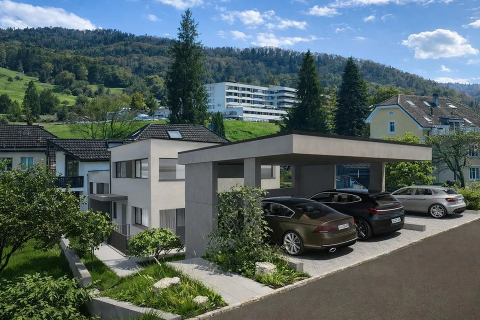 Costruzione nuova di quattro case a schiera, Niederdorf – foto 11 di 11