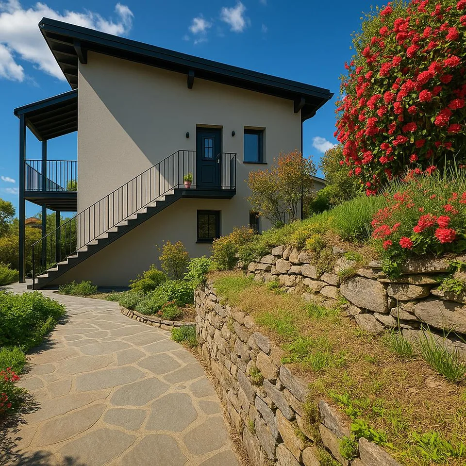 12 B - 3.5 Appartamento con pergolato e giardino privato | 3.5-Zimm...